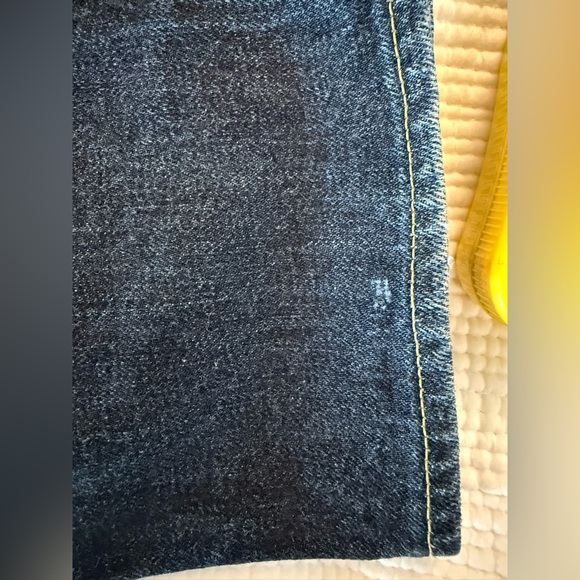 Momotaro dark wash White Warrior Stripe pocket sz 28 - Picture 11 of 16